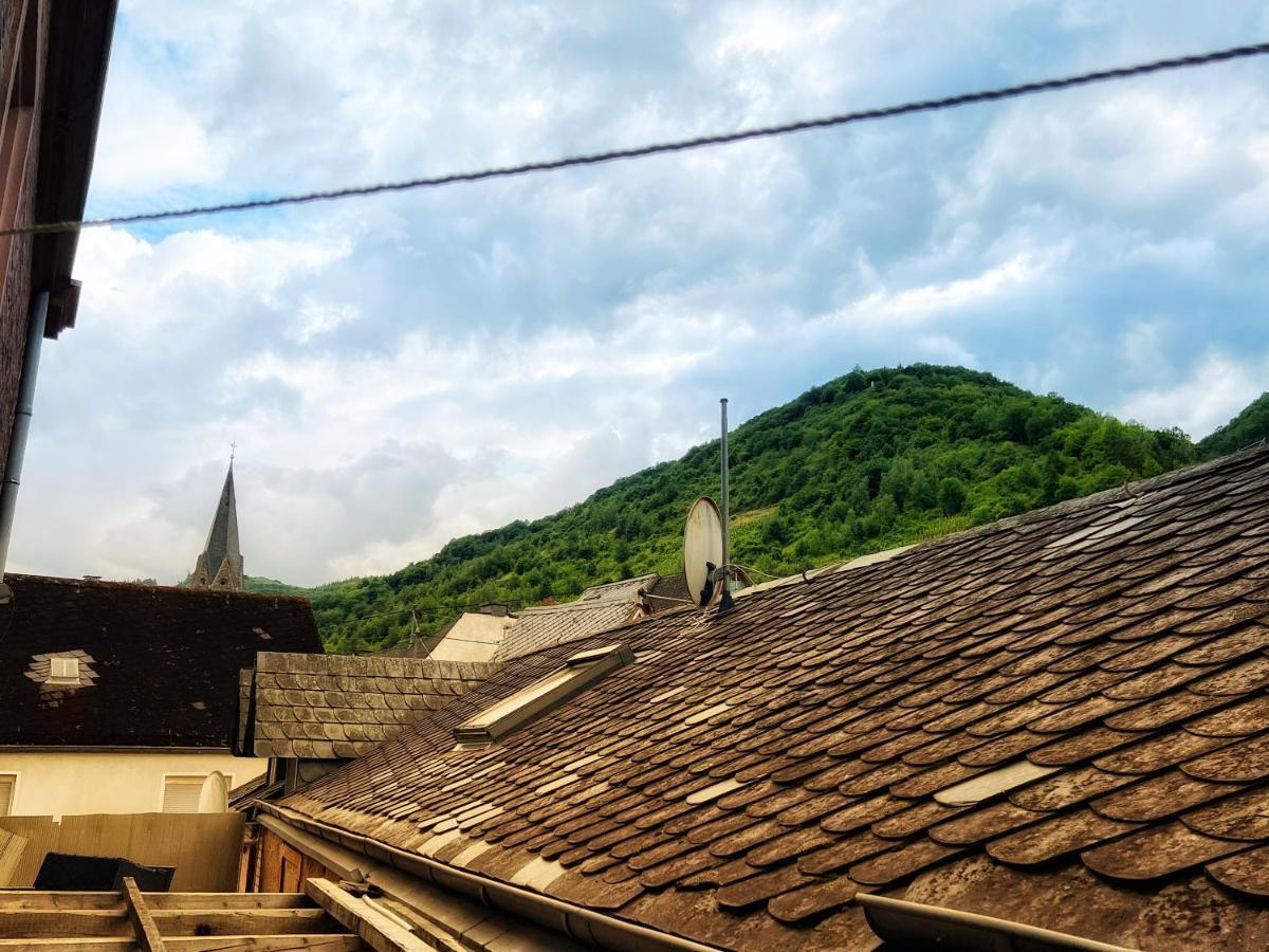 Direkter Moselblick I Altbau I 4 Personen I Terrasse Apartment Sankt Aldegund Bagian luar foto