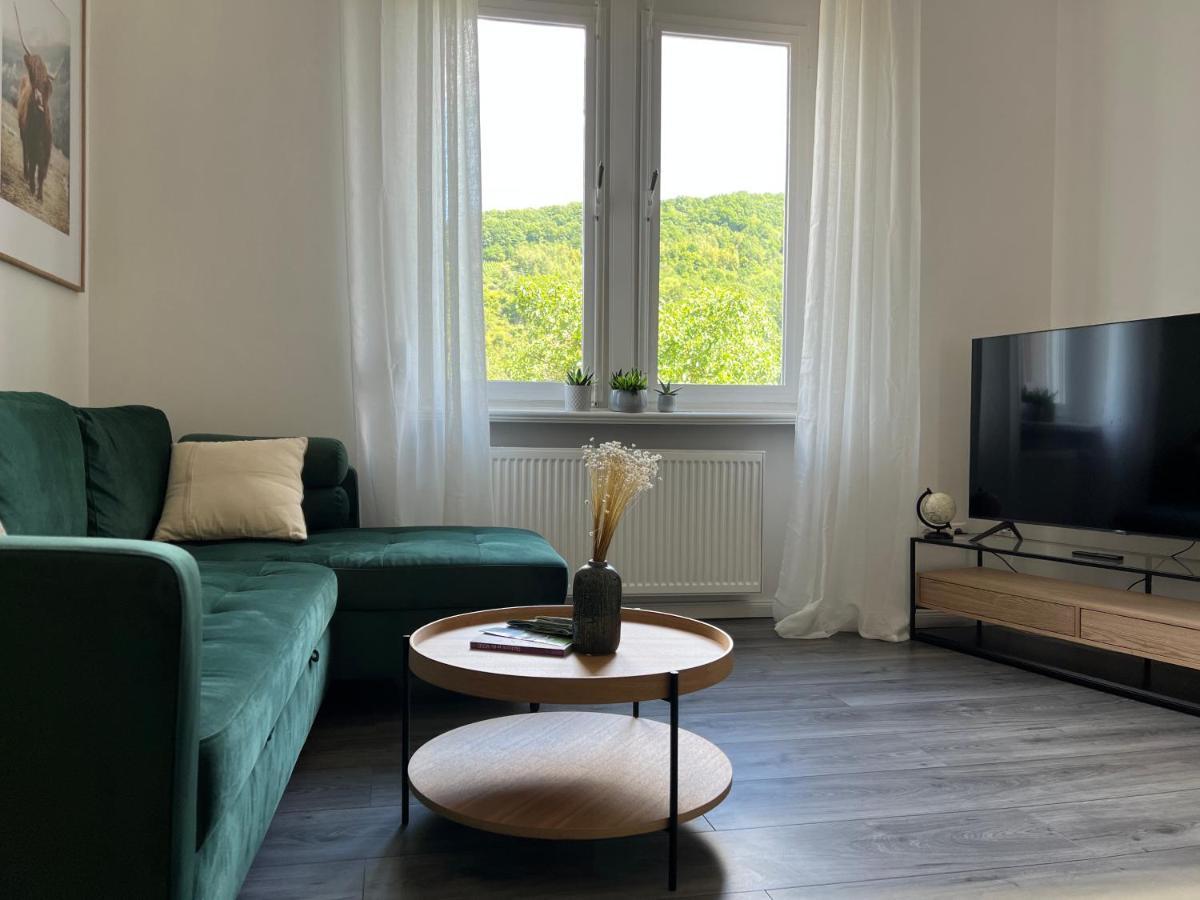 Direkter Moselblick I Altbau I 4 Personen I Terrasse Apartment Sankt Aldegund Bagian luar foto